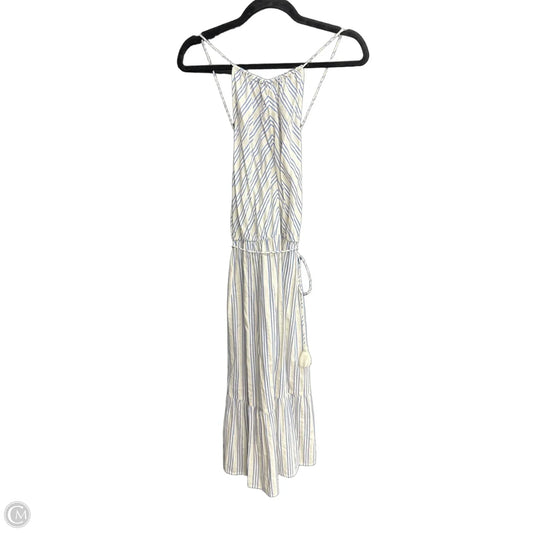 Dress Casual Midi By Loft In Striped Pattern, Size: S