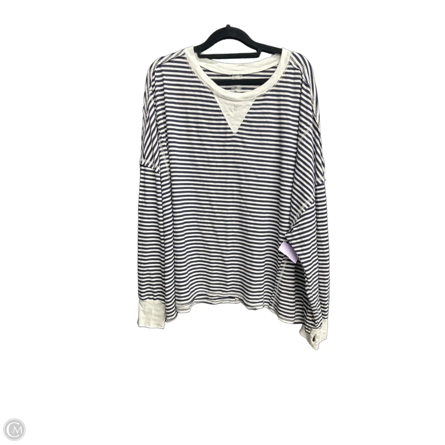 Top Long Sleeve By As Revival In Striped Pattern, Size: Xl