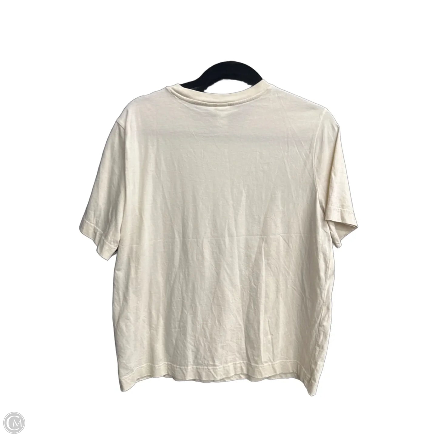 Top Short Sleeve By H&m In Beige, Size: M