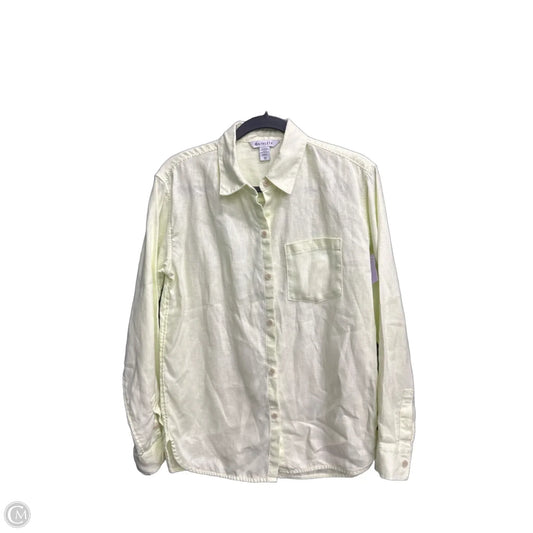 Top Long Sleeve By Athleta In Yellow, Size: Xs