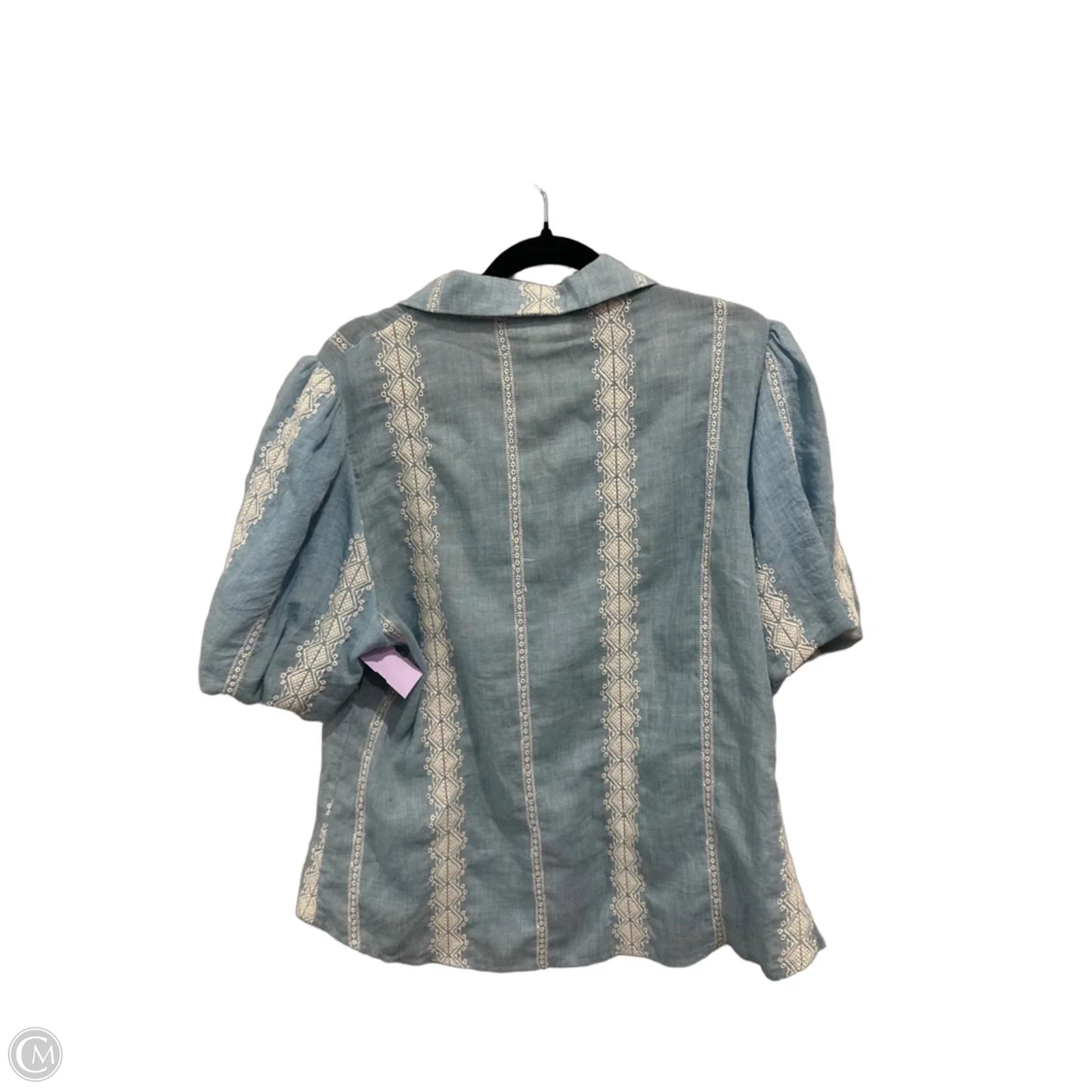 Top Short Sleeve By Clothes Mentor In Blue Denim, Size: L