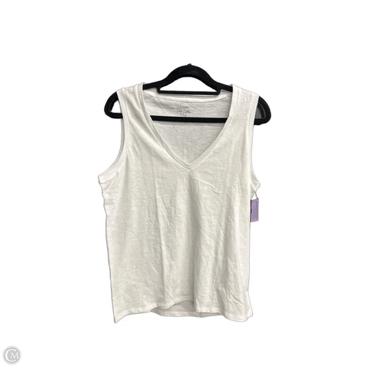 Top Sleeveless By J. Crew In White, Size: S