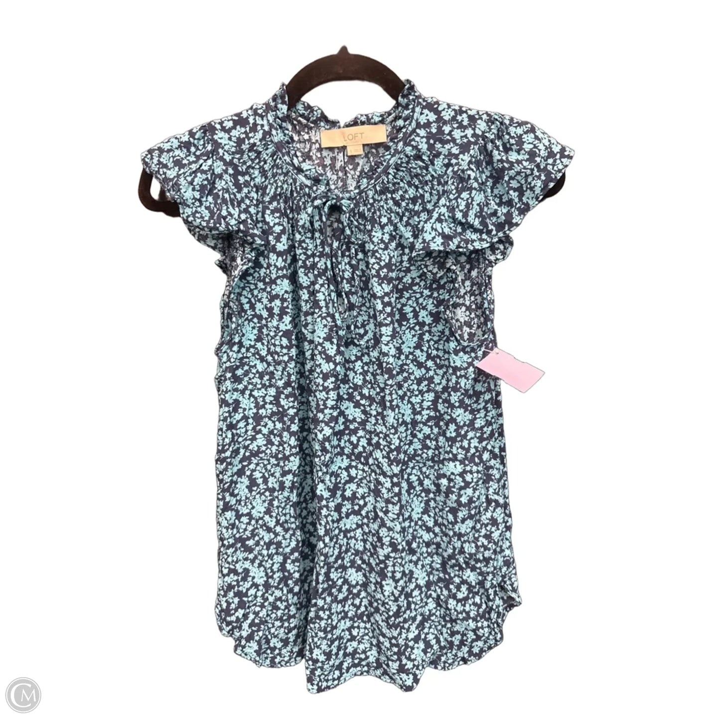 Top Sleeveless By Loft In Blue, Size: S