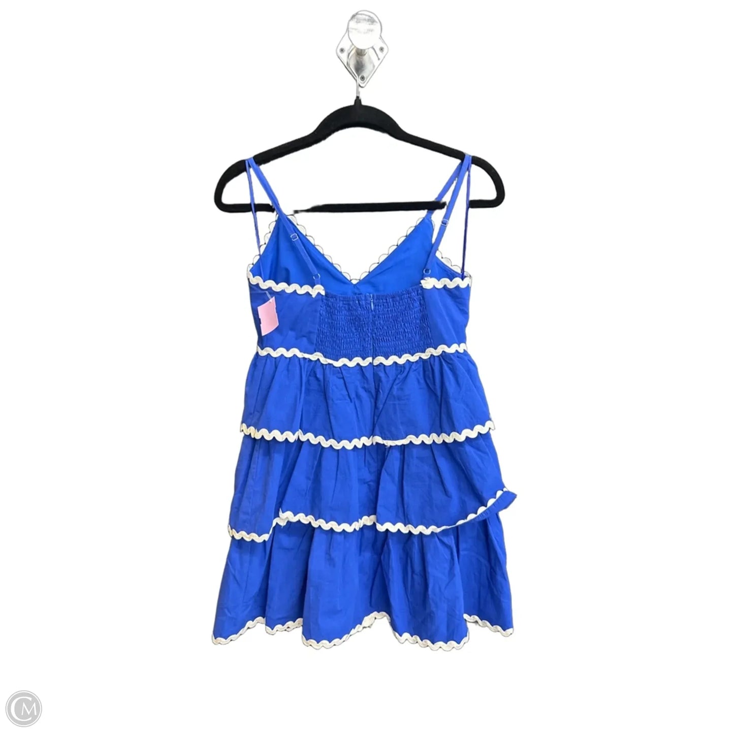Dress Casual Short By Peach Love Cream California In Blue, Size: S
