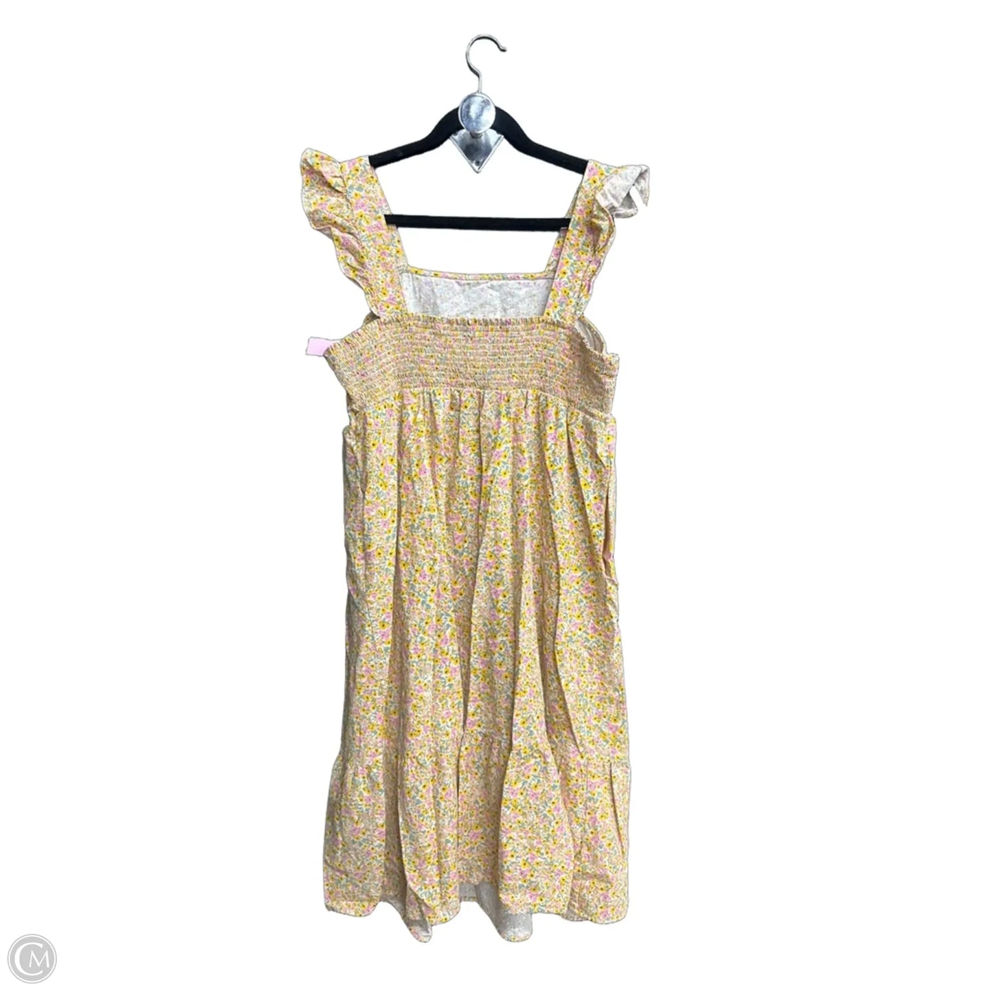 Dress Casual Midi By Universal Thread In Yellow, Size: L
