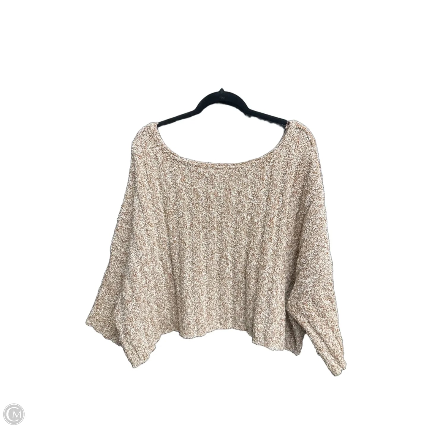 Sweater By Free People In Orange & White, Size: S