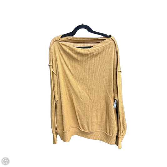 Top Long Sleeve By We The Free In Yellow, Size: S