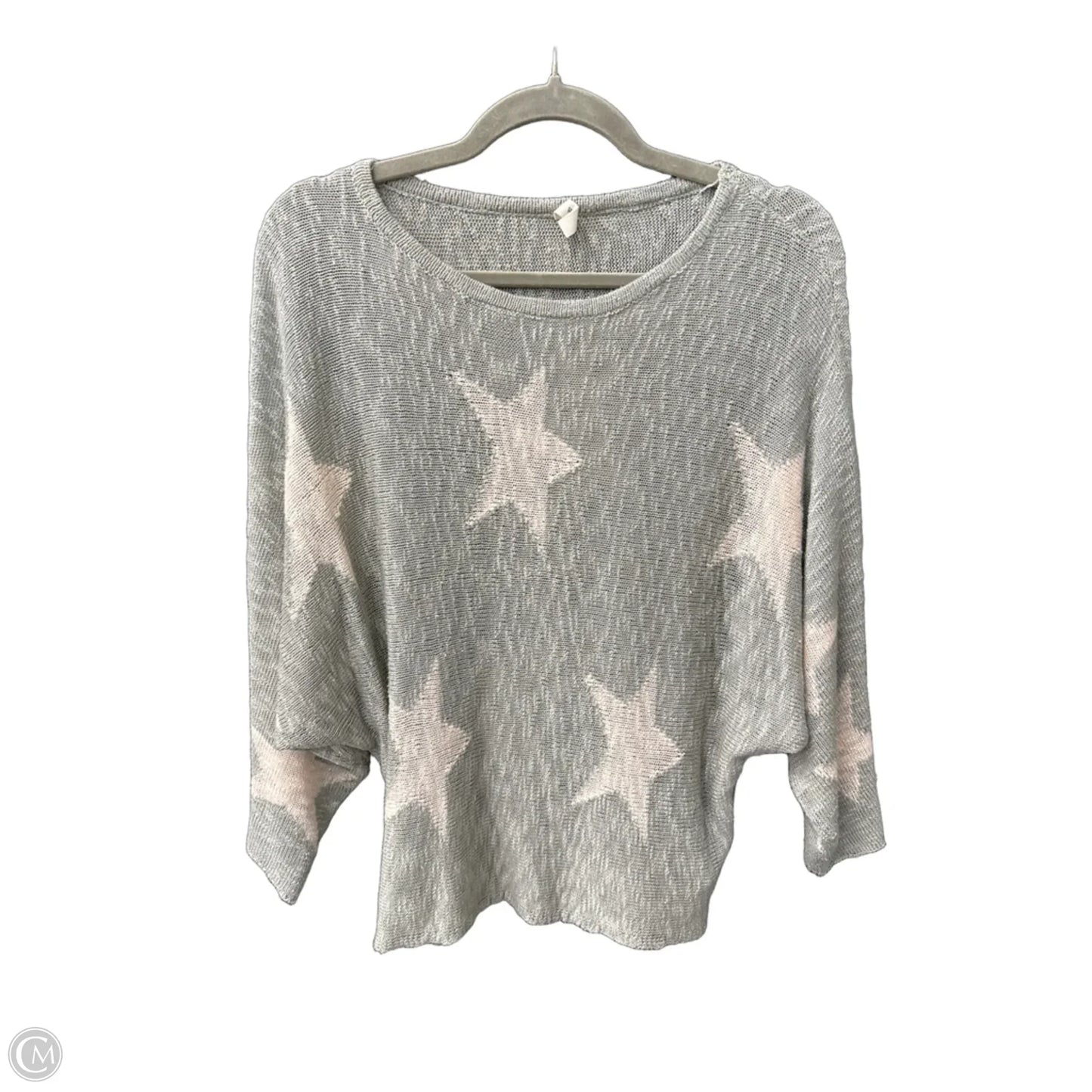 Sweater By Wishlist In Grey & Pink, Size: S