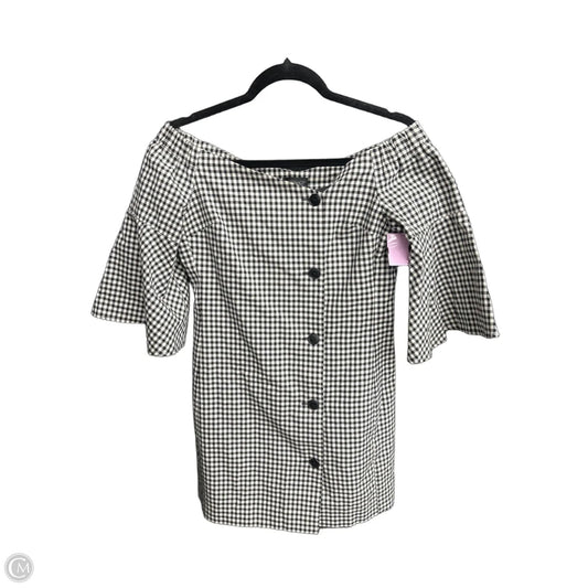 Dress Casual Short By Top Shop In Checkered Pattern, Size: S