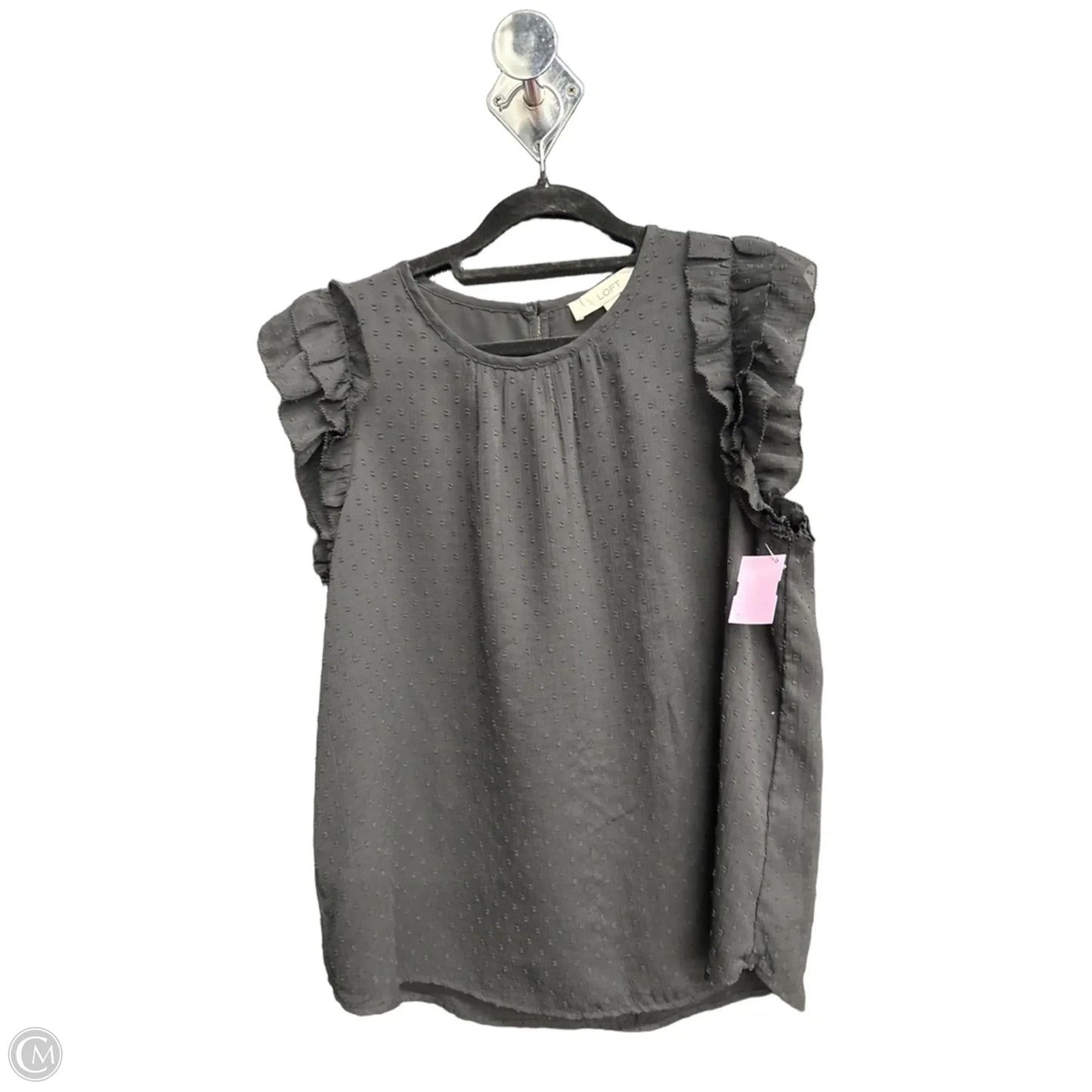 Top Sleeveless By Loft In Black, Size: M