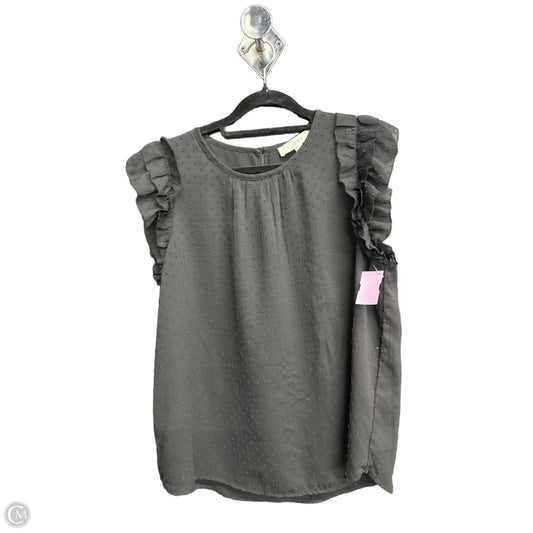 Top Sleeveless By Loft In Black, Size: M