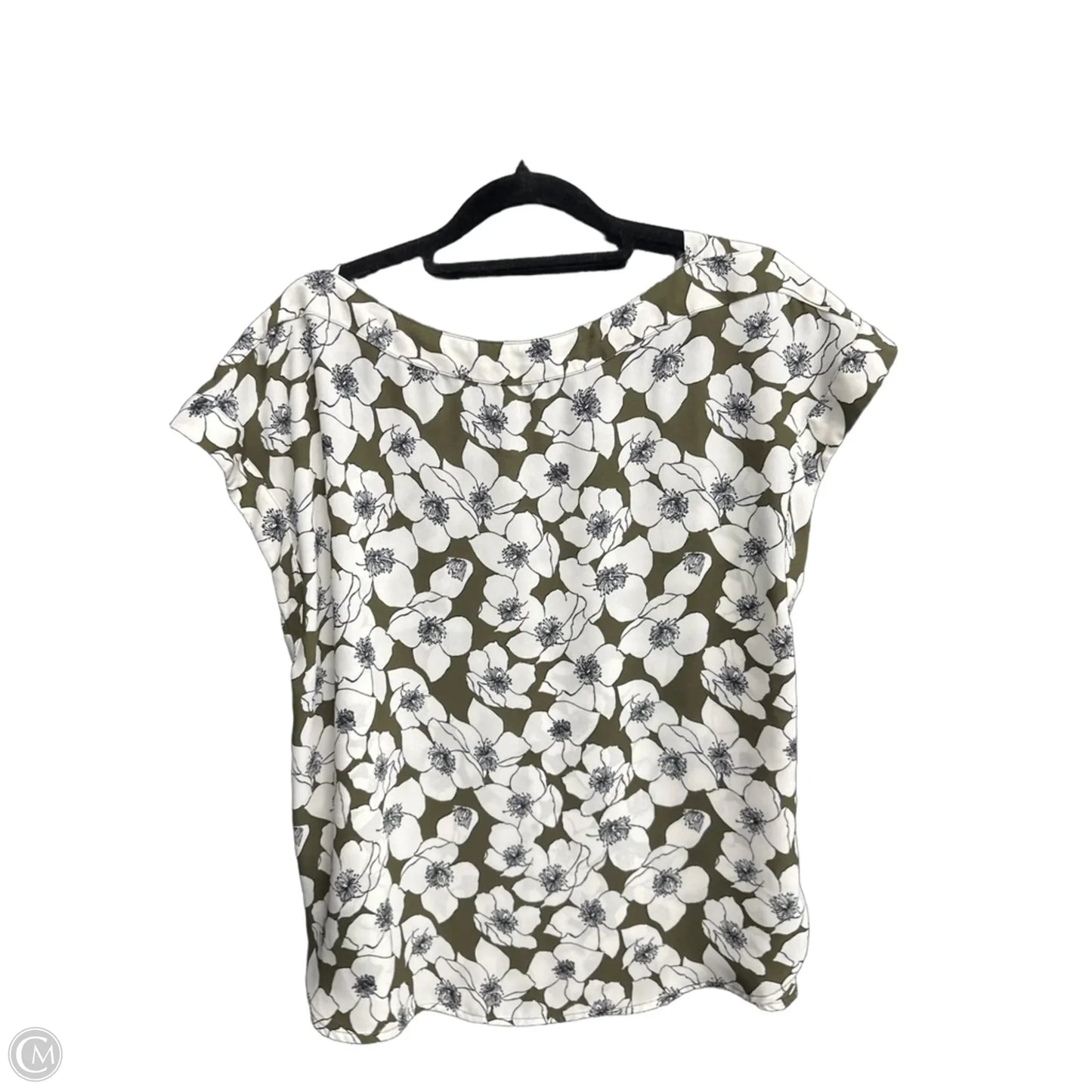 Top Short Sleeve By Ann Taylor In Floral Print, Size: S
