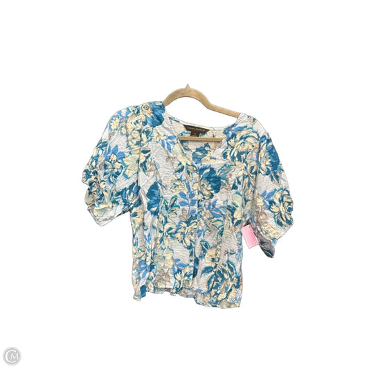 Top Short Sleeve By Counterparts In Blue, Size: S