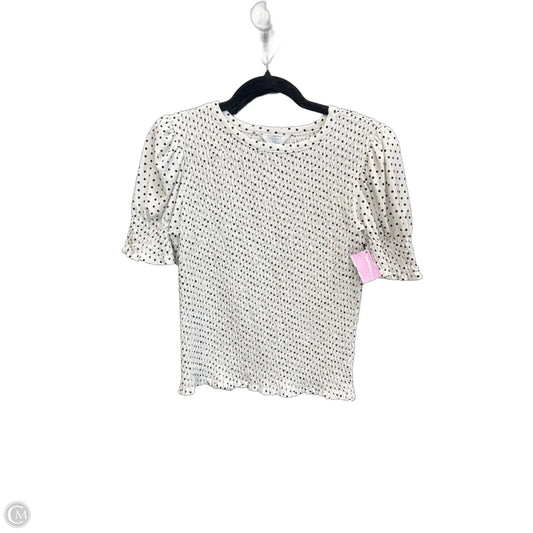 Top Short Sleeve By Time And Tru In Polkadot Pattern, Size: S