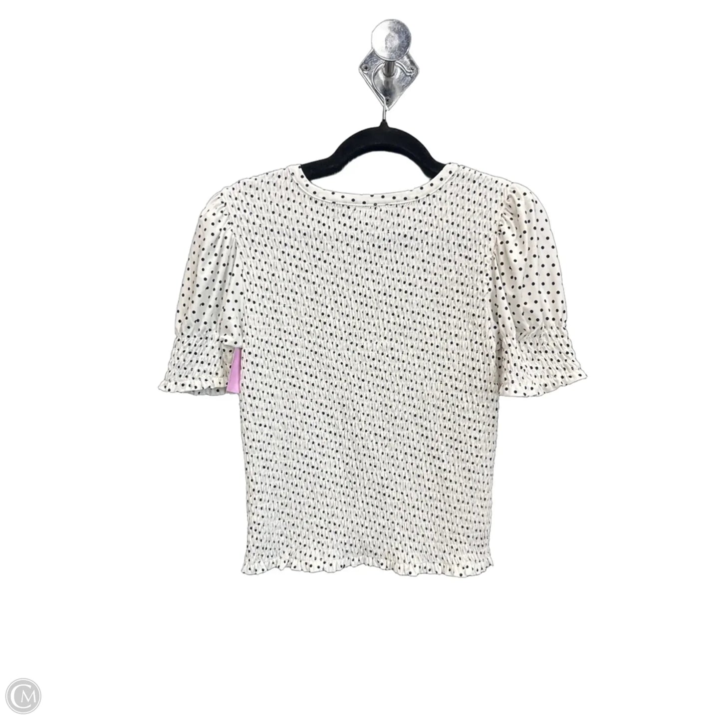 Top Short Sleeve By Time And Tru In Polkadot Pattern, Size: S