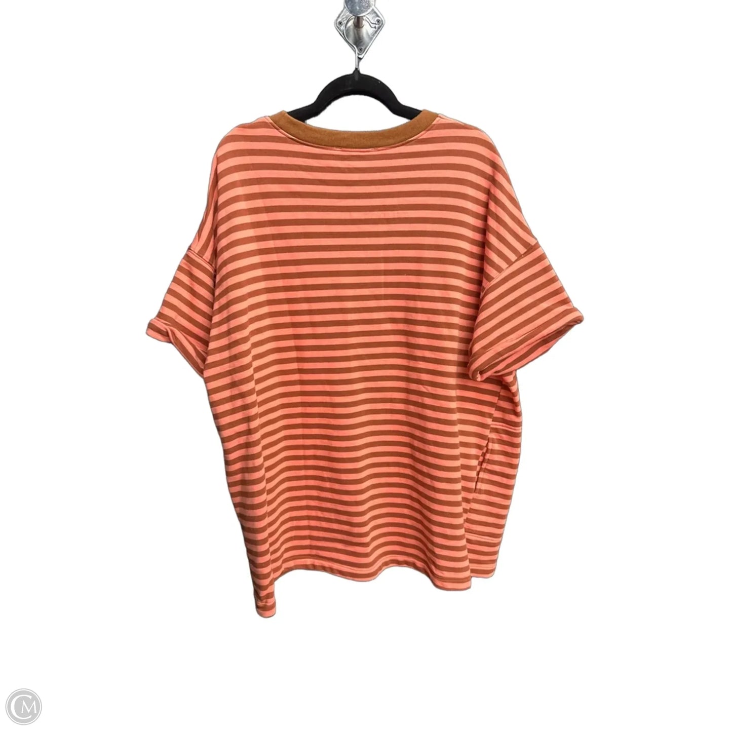 Tunic Short Sleeve By Veveret In Striped Pattern, Size: L