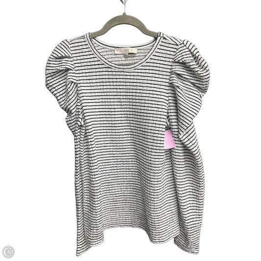 Top Long Sleeve By Loft In Striped Pattern, Size: Xs
