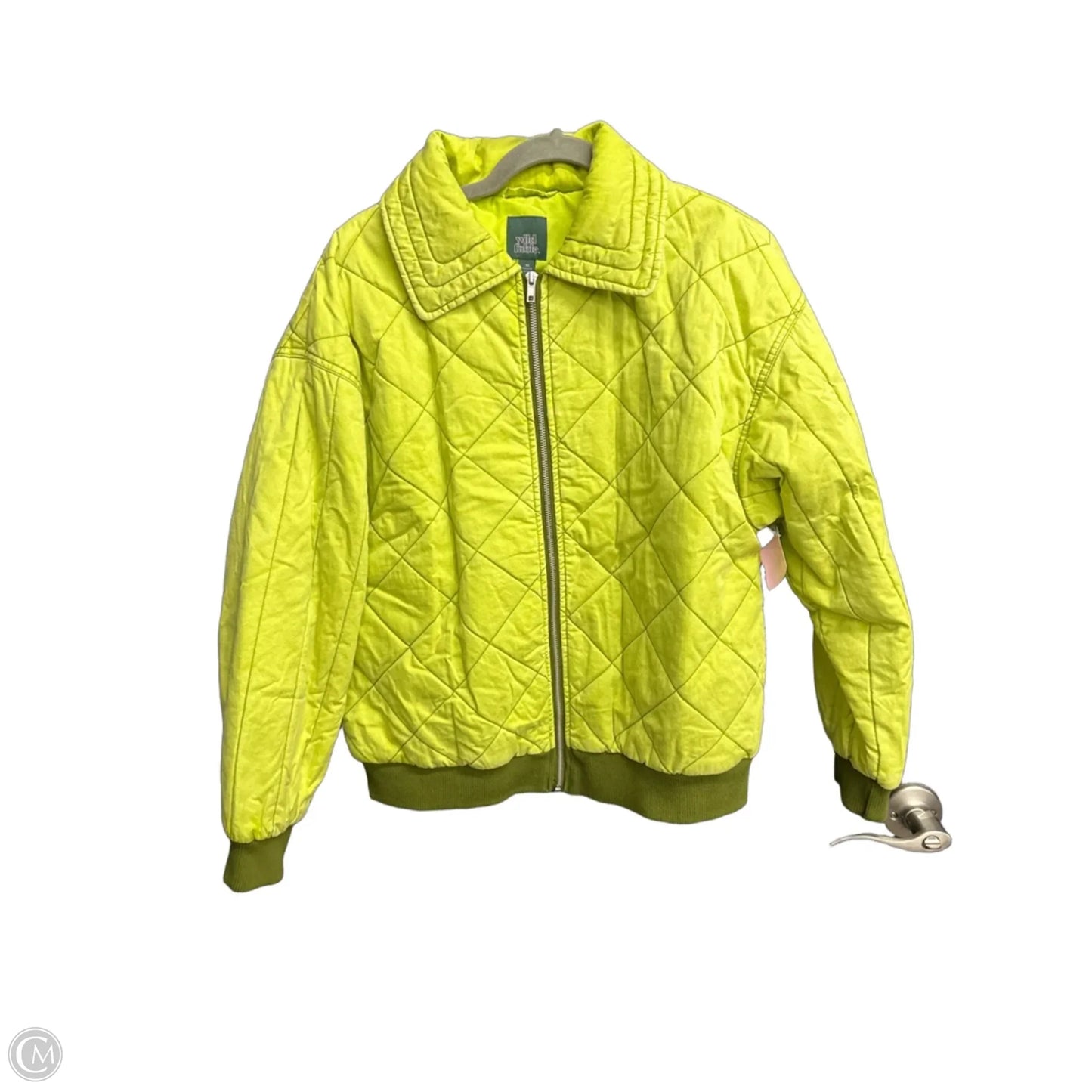 Jacket Puffer & Quilted By Wild Fable In Green, Size: Xs