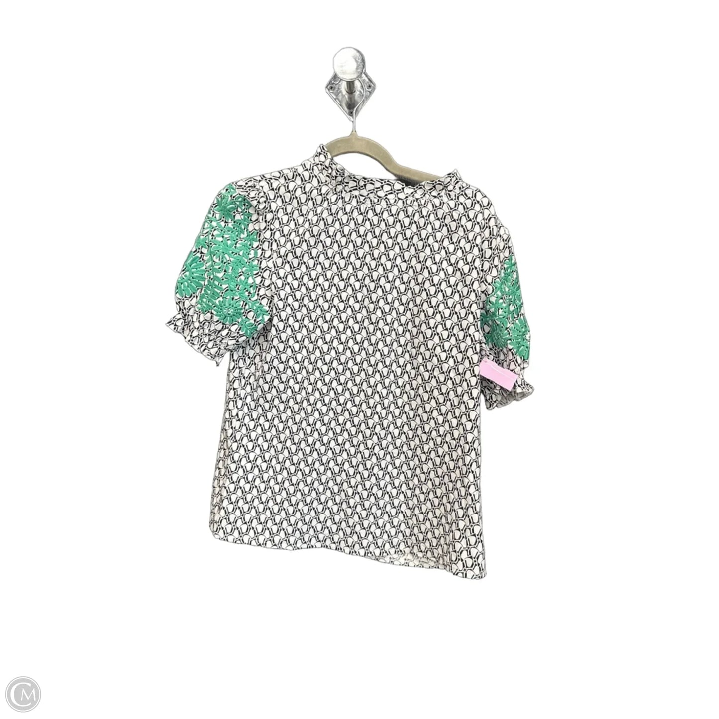 Top Short Sleeve By Clothes Mentor In Black & White, Size: S