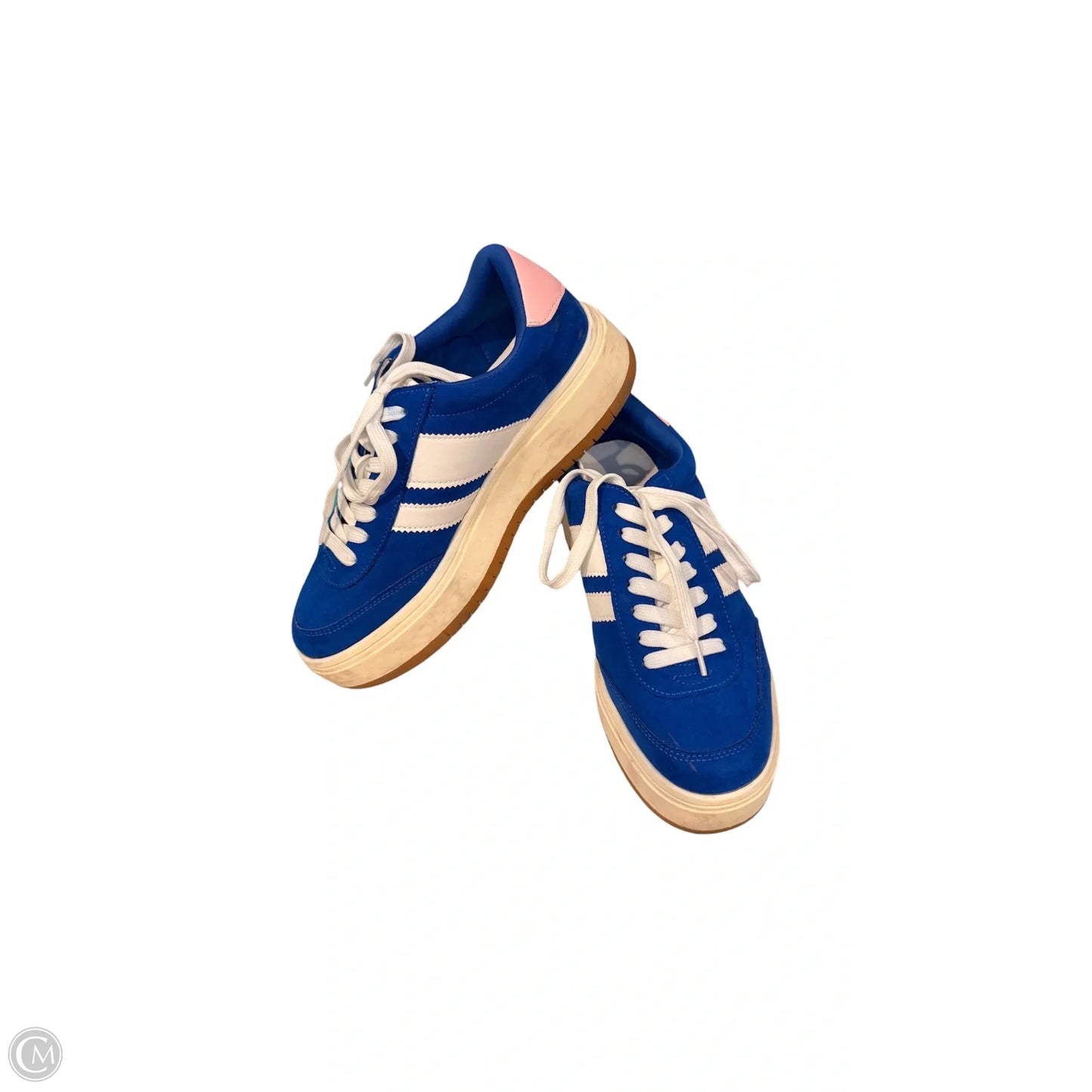 Shoes Sneakers By Madden Girl In Blue & White, Size: 8.5