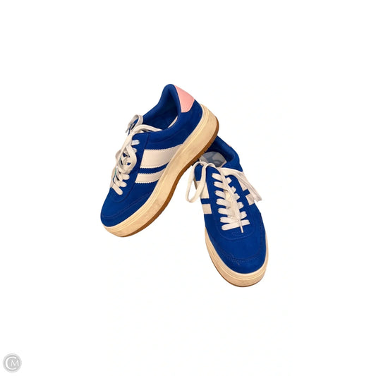 Shoes Sneakers By Madden Girl In Blue & White, Size: 8.5