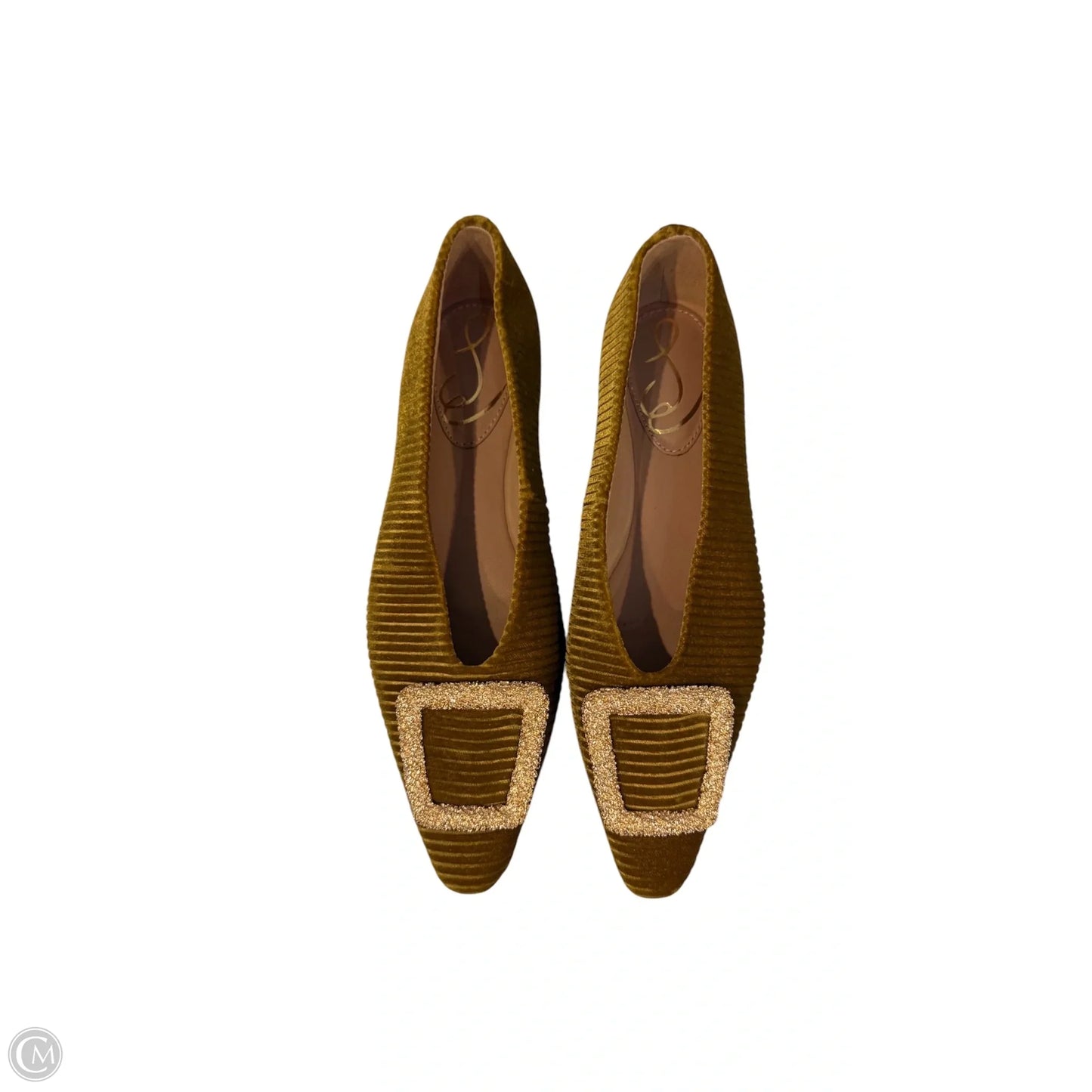 Shoes Flats By Sam Edelman In Gold & Green, Size: 6.5