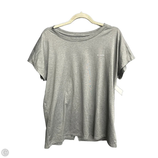 Athletic Top Short Sleeve By Columbia In Green, Size: Xl