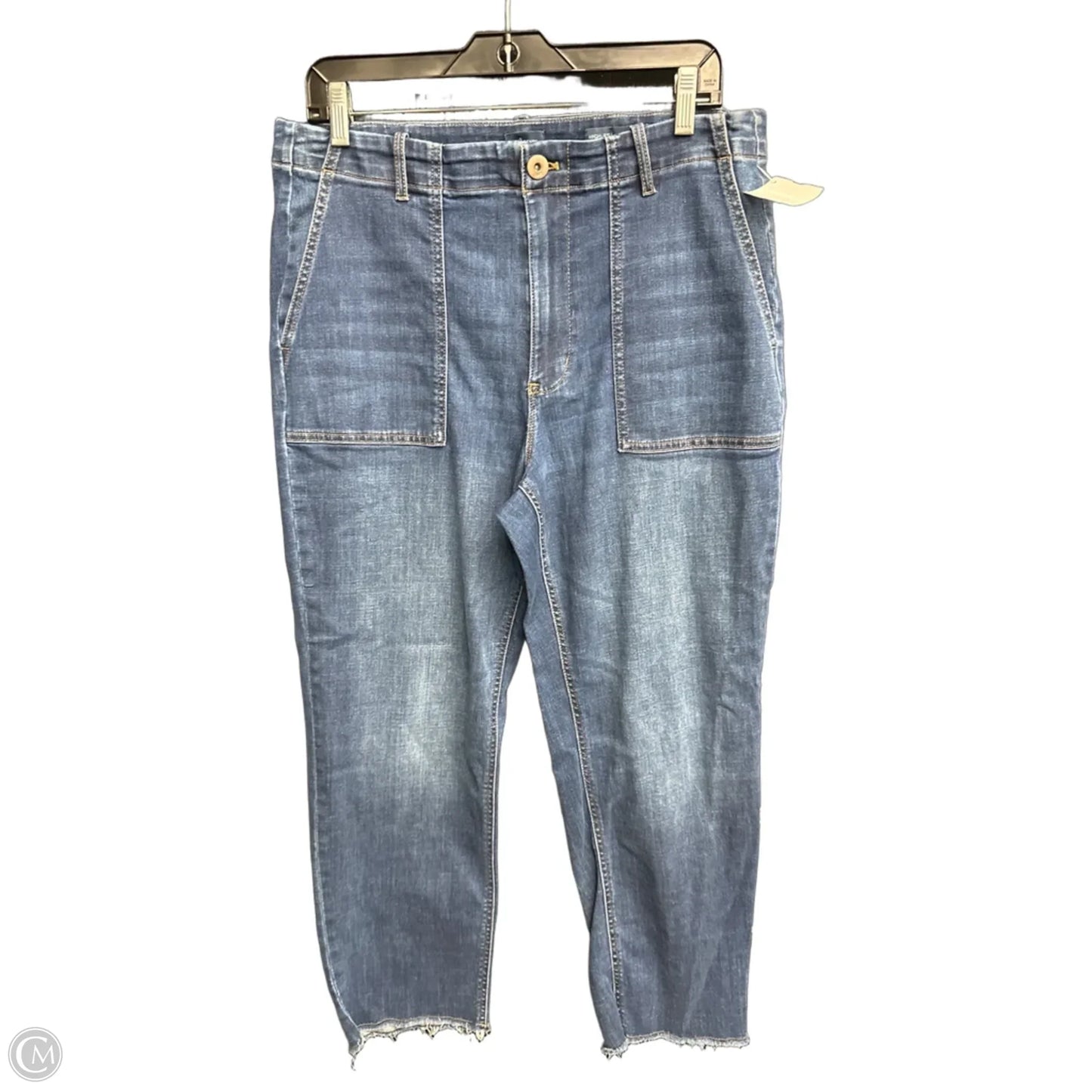 Jeans Cropped By J. Jill In Blue Denim, Size: 14