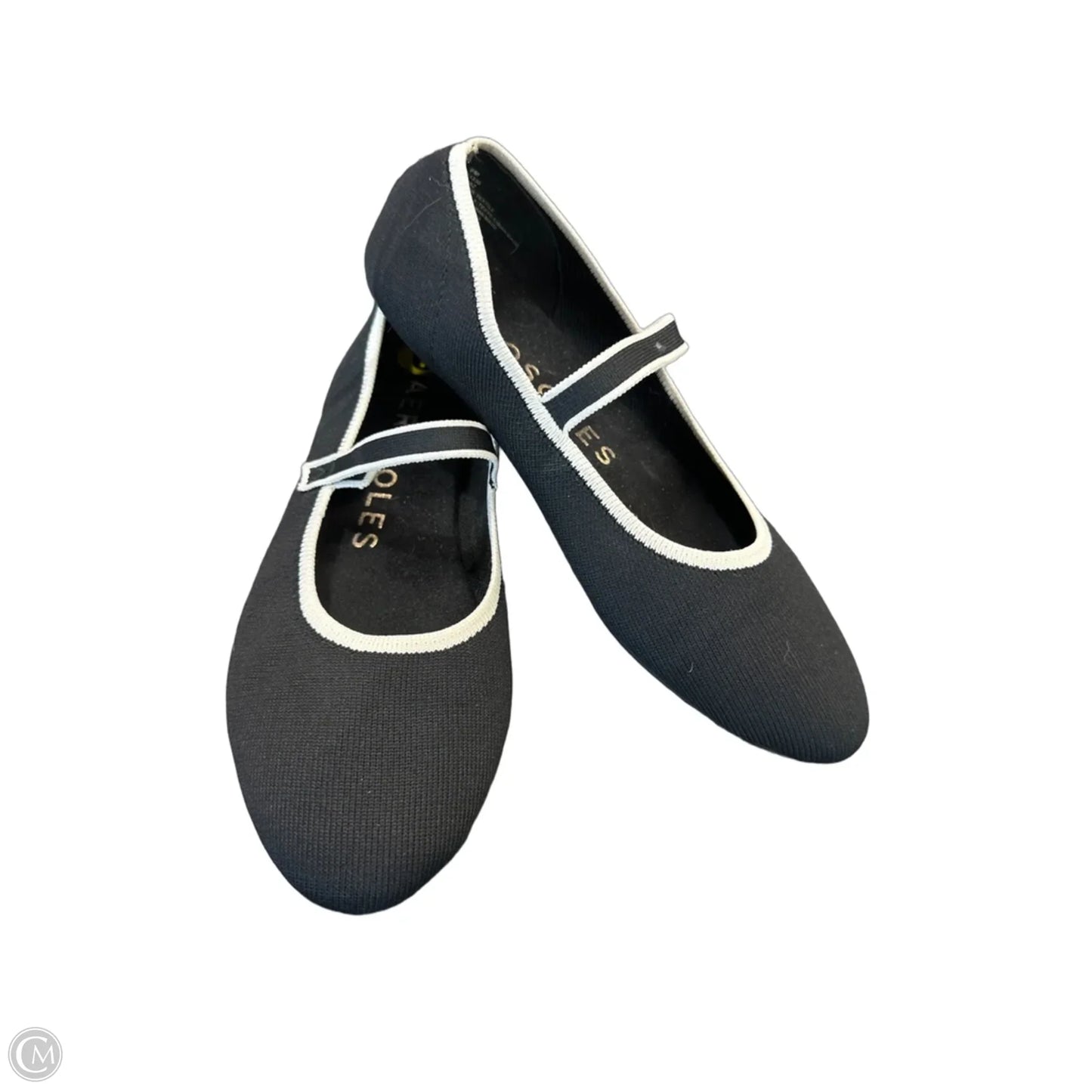Shoes Flats By Aerosoles In Black & White, Size: 9