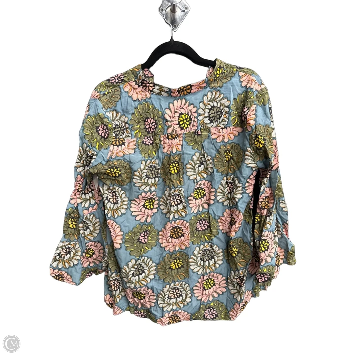 Top Long Sleeve By Loft In Floral Print, Size: M