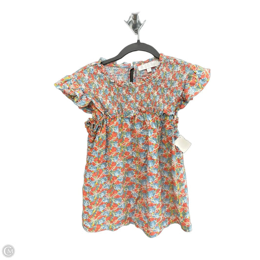 Top Sleeveless By Sugar Lips In Floral Print, Size: M