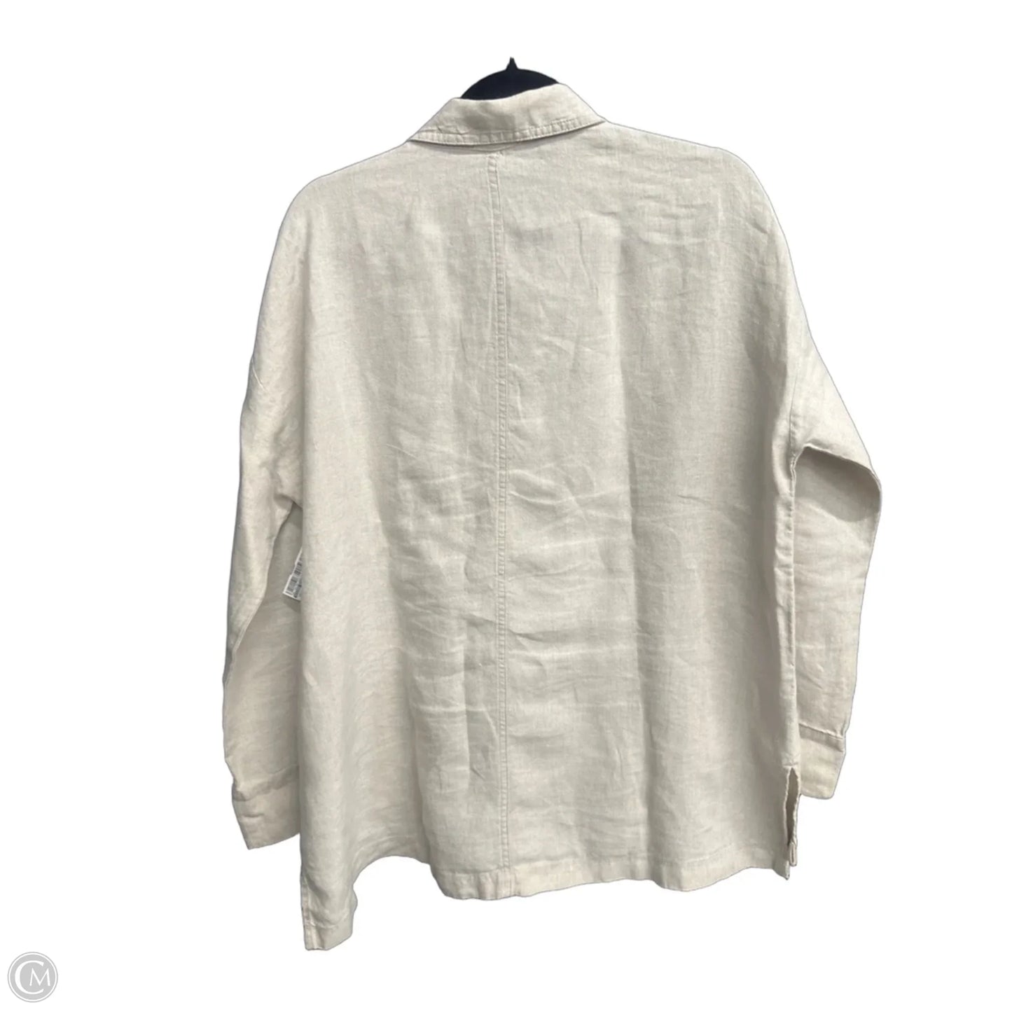Tunic Long Sleeve By Eileen Fisher In Beige, Size: S