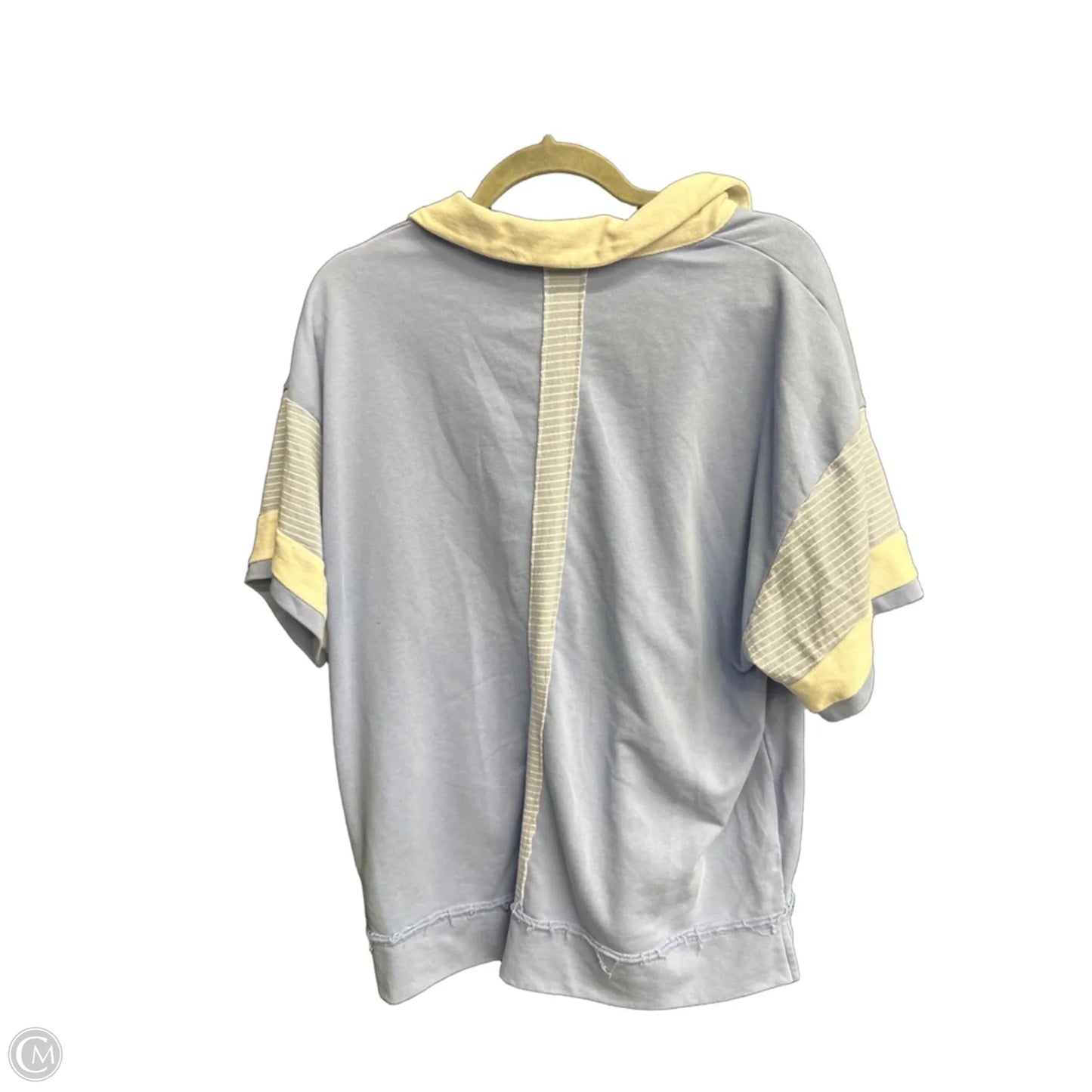 Top Short Sleeve By Umgee In Blue, Size: L