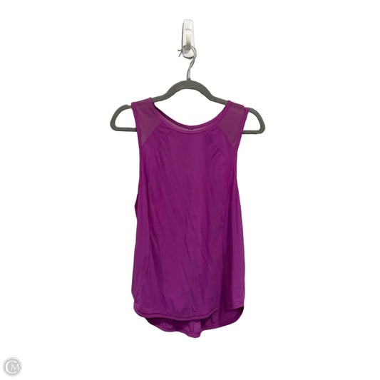 Athletic Tank Top By Lululemon In Purple, Size: S
