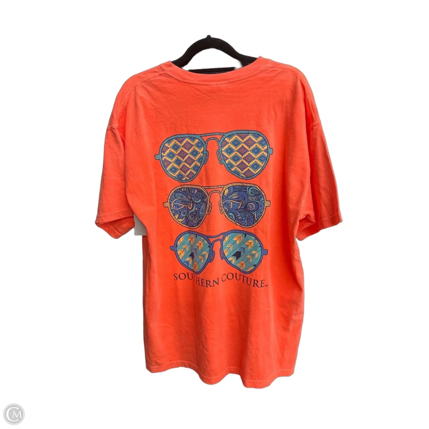 Top Short Sleeve By Clothes Mentor In Orange, Size: L