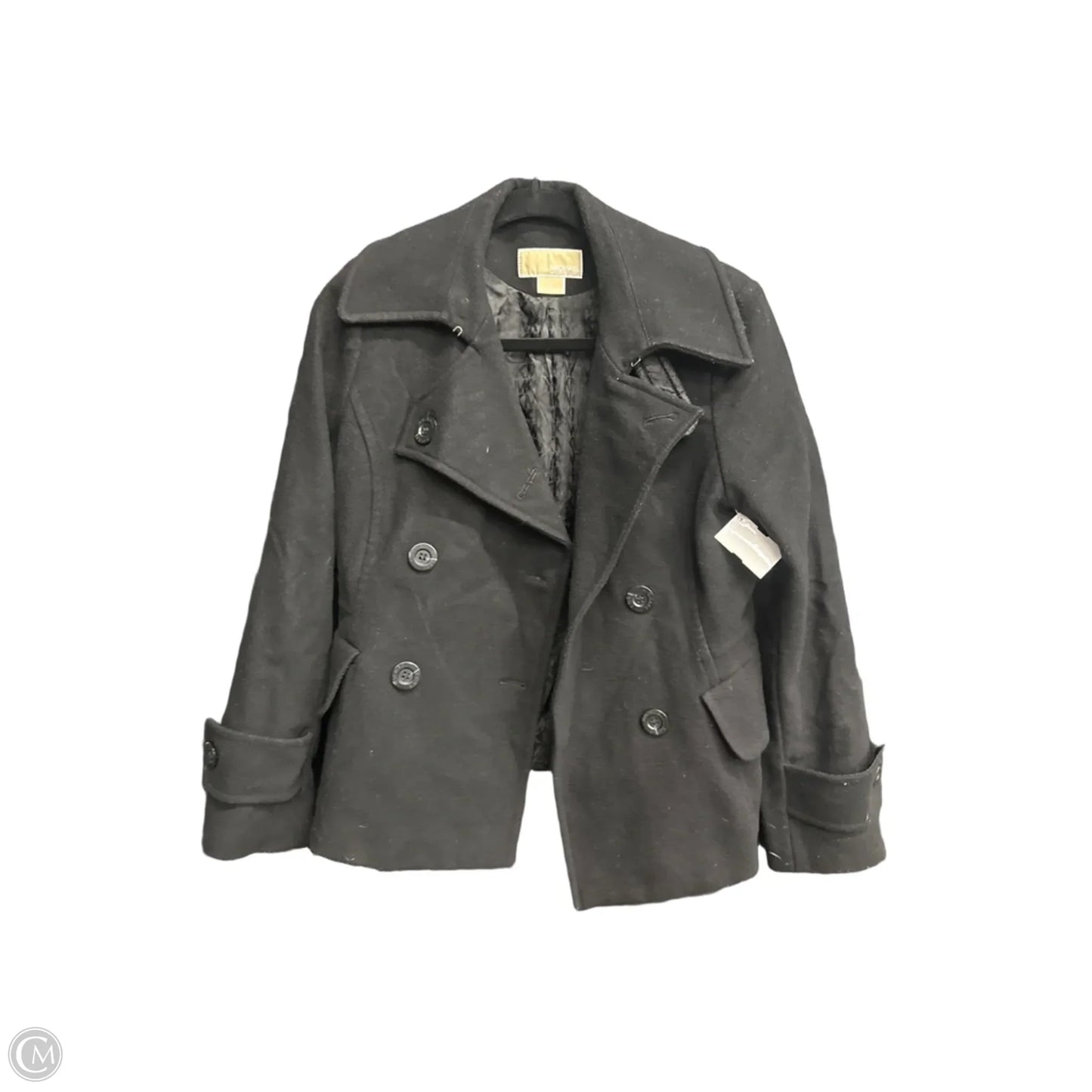 Coat Trench Coat By Michael By Michael Kors In Black, Size: M