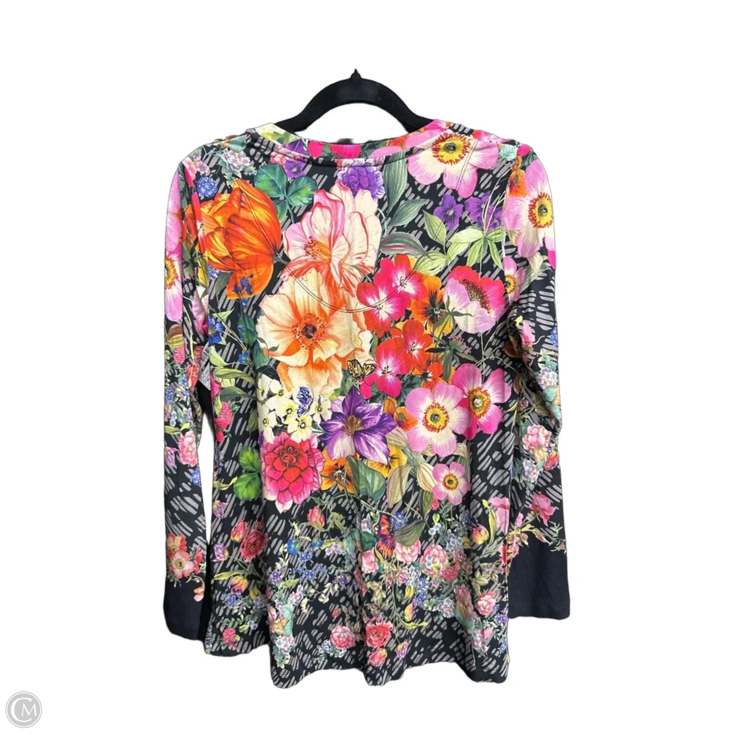 Top Long Sleeve By Johnny Was In Floral Print, Size: Xs