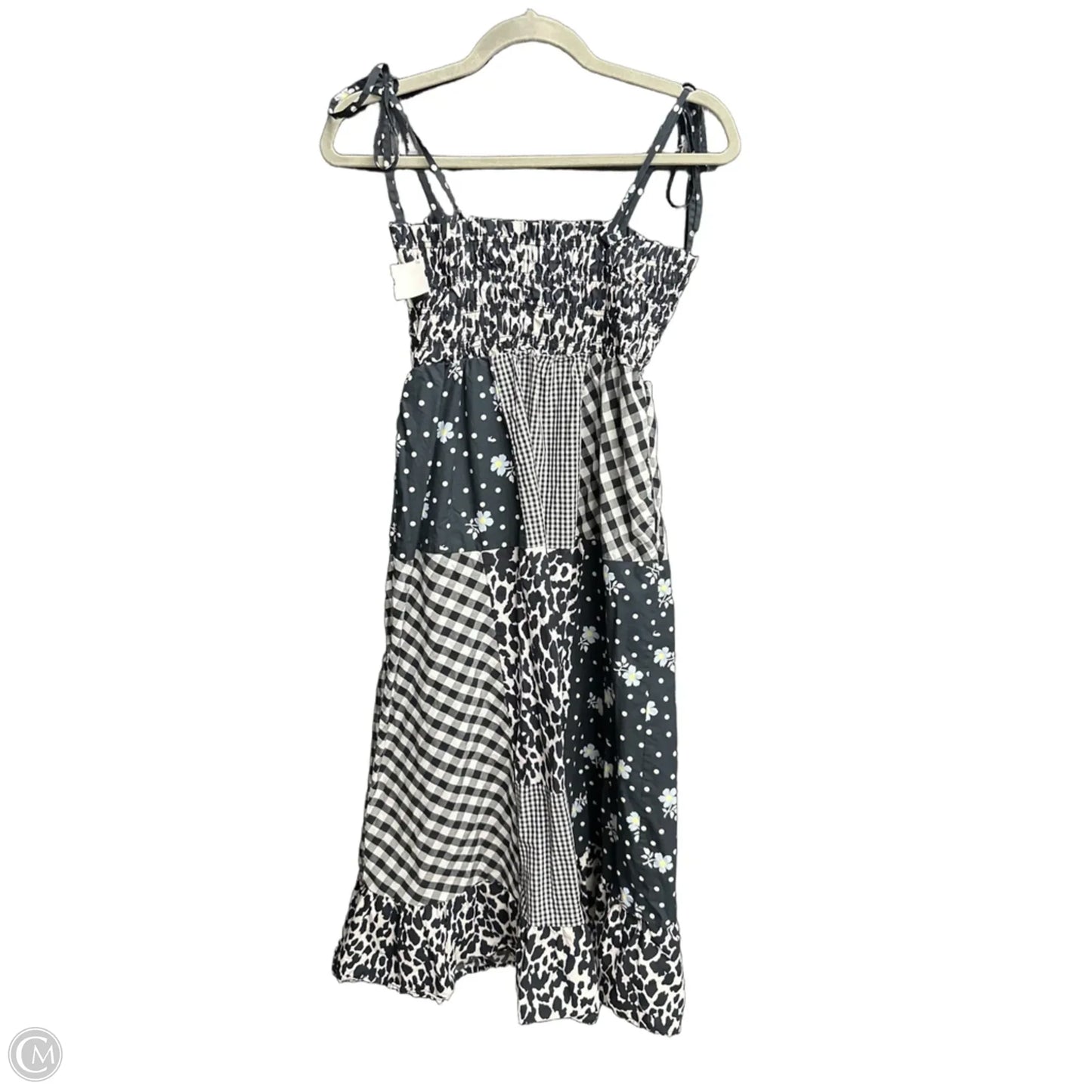 Dress Casual Midi By Clothes Mentor In Black & White, Size: S