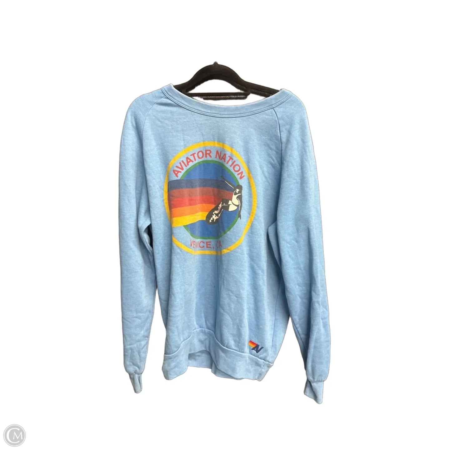 Sweatshirt Crewneck By Clothes Mentor In Blue, Size: L