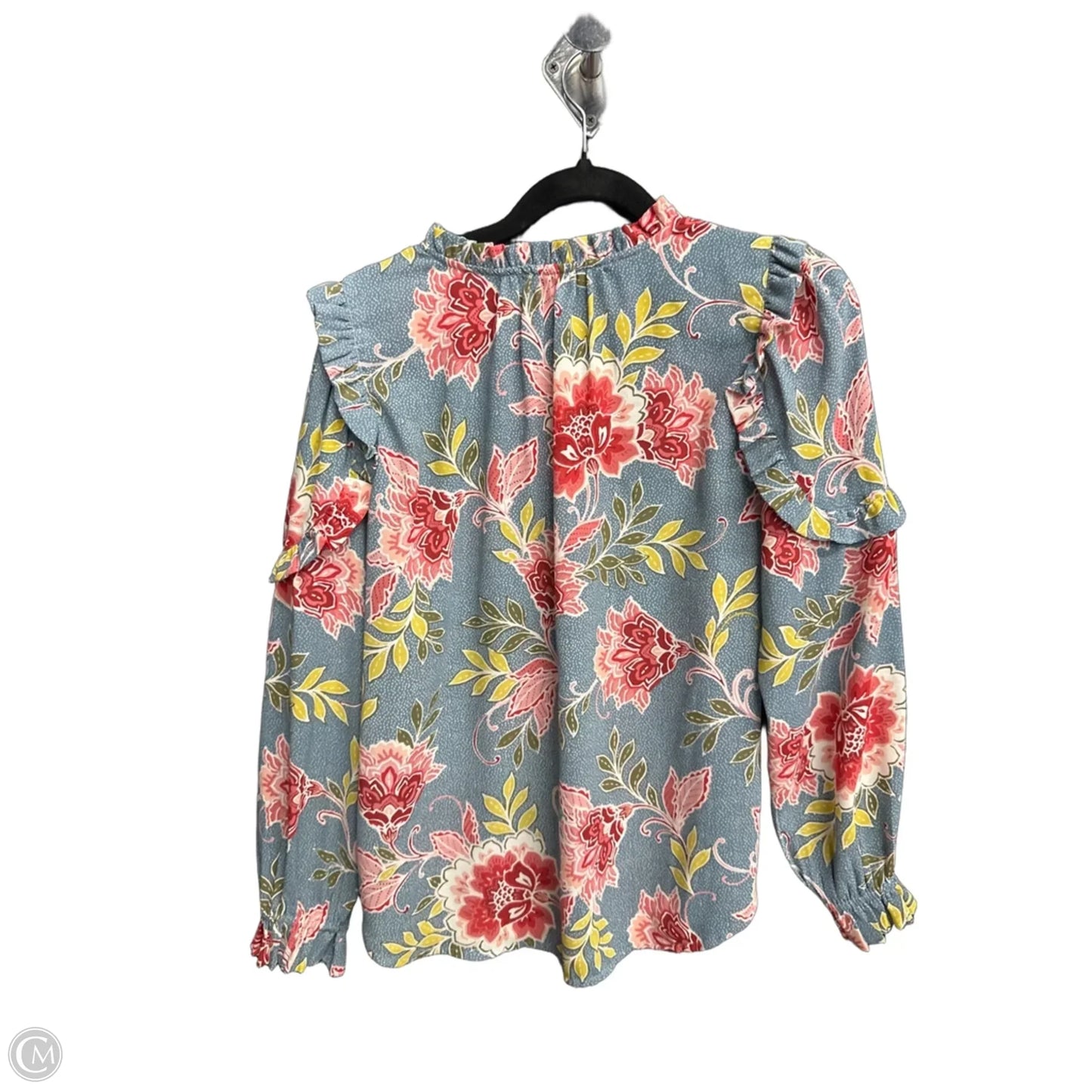 Top Long Sleeve By Loft In Floral Print, Size: Xsp