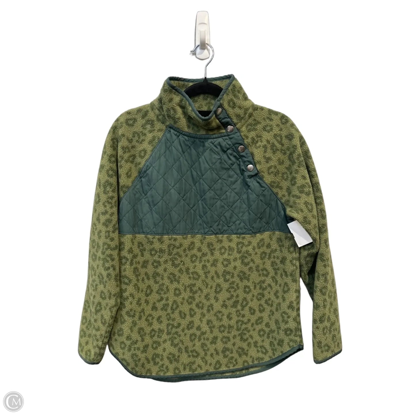 Jacket Faux Fur & Sherpa By J. Crew In Green, Size: Xs