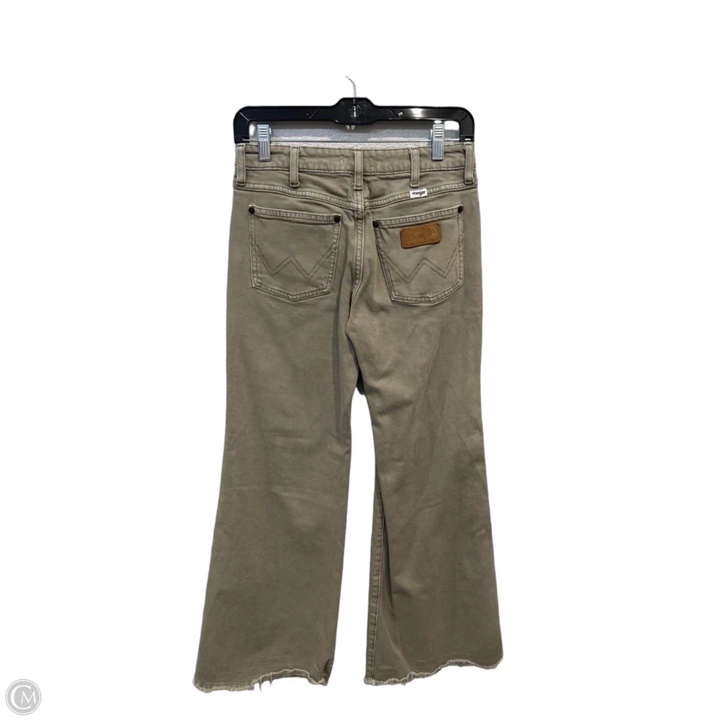 Jeans Wide Leg By Wrangler In Green Denim, Size: 2