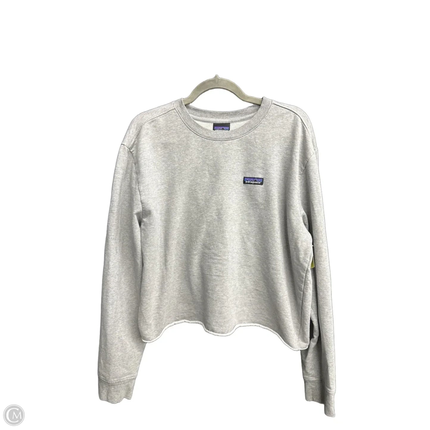 Top Long Sleeve By Patagonia In Grey, Size: L