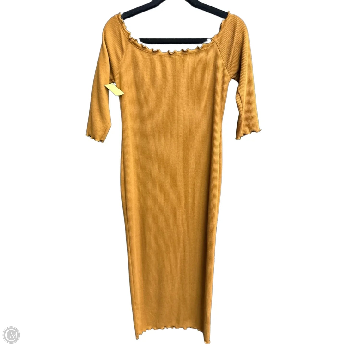 Dress Casual Midi By Heart & Hips In Orange, Size: L