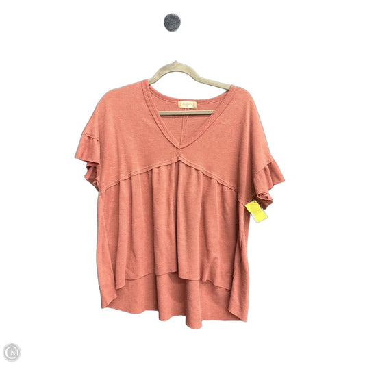 Top Short Sleeve By Altard State In Red, Size: M