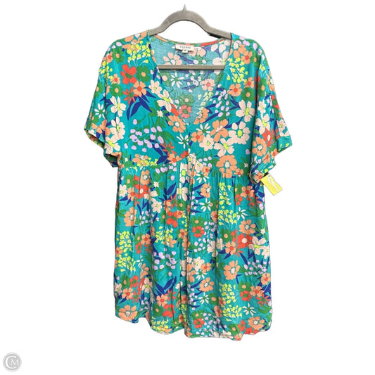 Dress Casual Short By Andree By Unit In Floral Print, Size: M