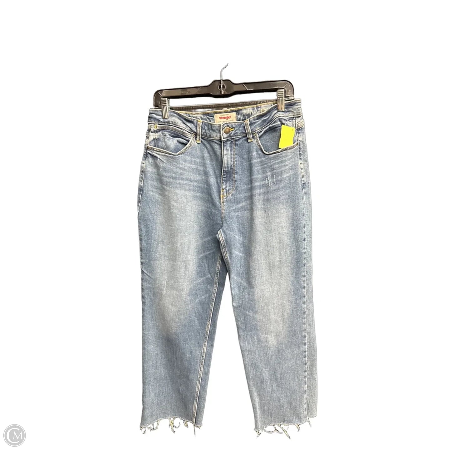 Jeans Straight By Wrangler In Blue Denim, Size: 10