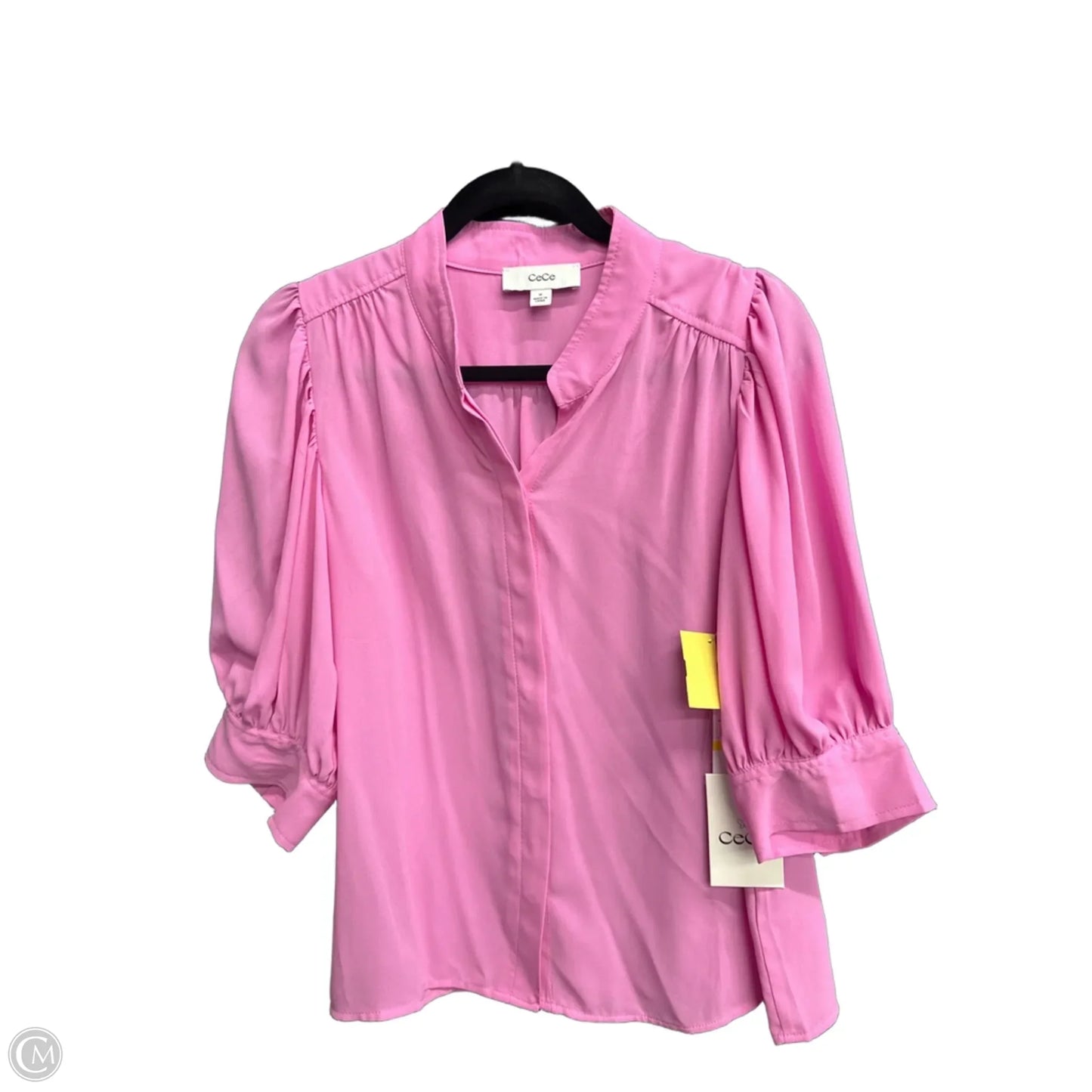 Blouse 3/4 Sleeve By Cece In Pink, Size: M