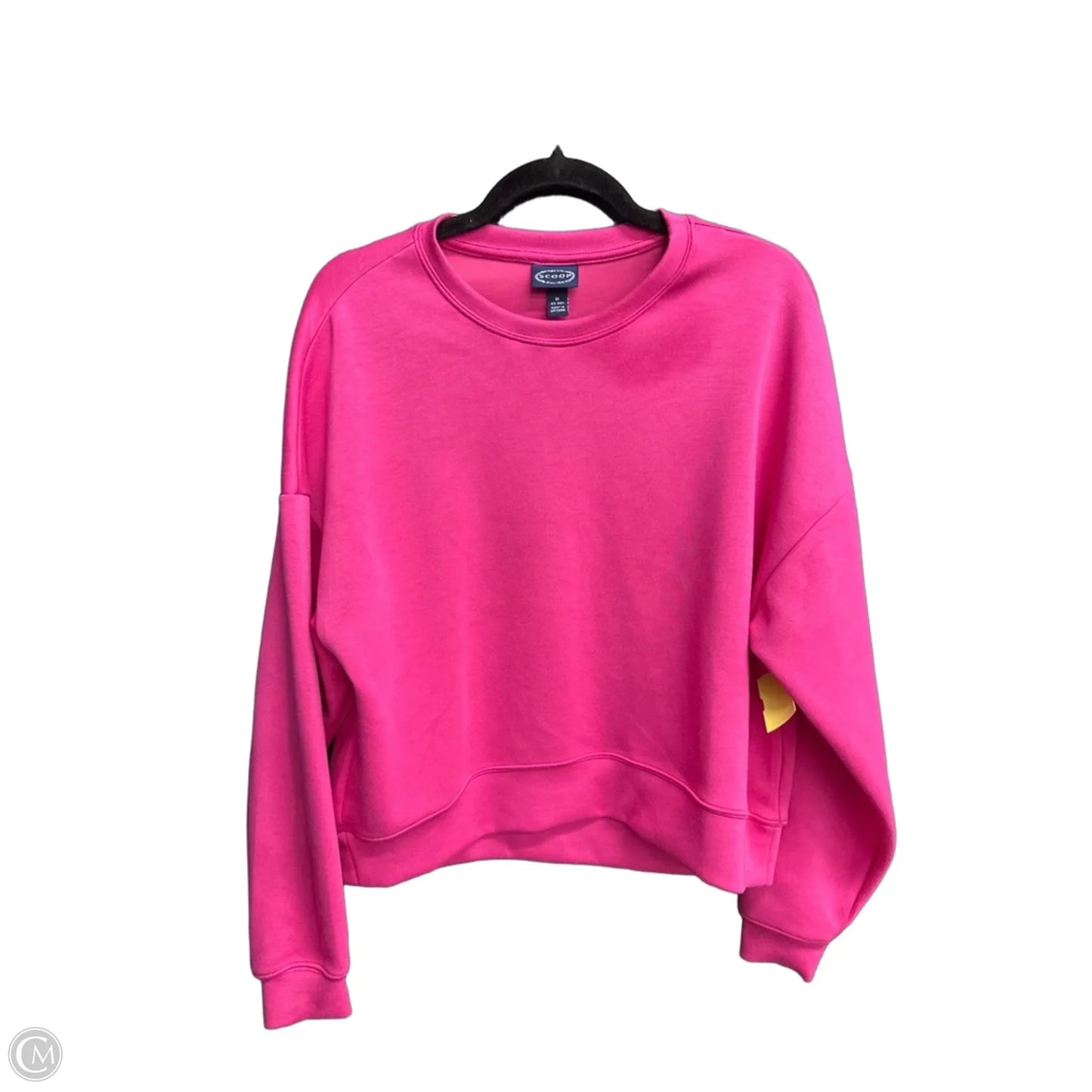 Sweatshirt Crewneck By Scoop In Pink, Size: M