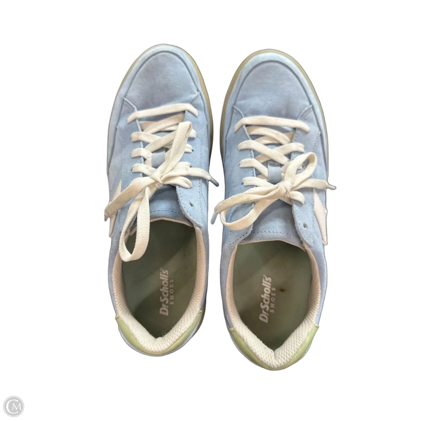 Shoes Sneakers By Dr Scholls In Blue & White, Size: 9